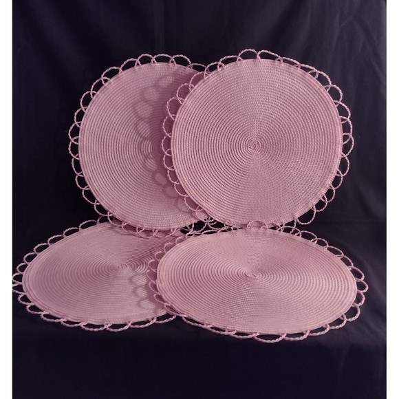 Hobby Lobby Dining Hobby Lobby Pastel Pink 5in Woven Round
